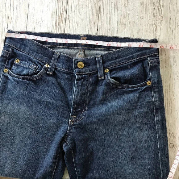 7 For All Mankind Boot Cut Jeans Size 27 - Picture 9 of 16